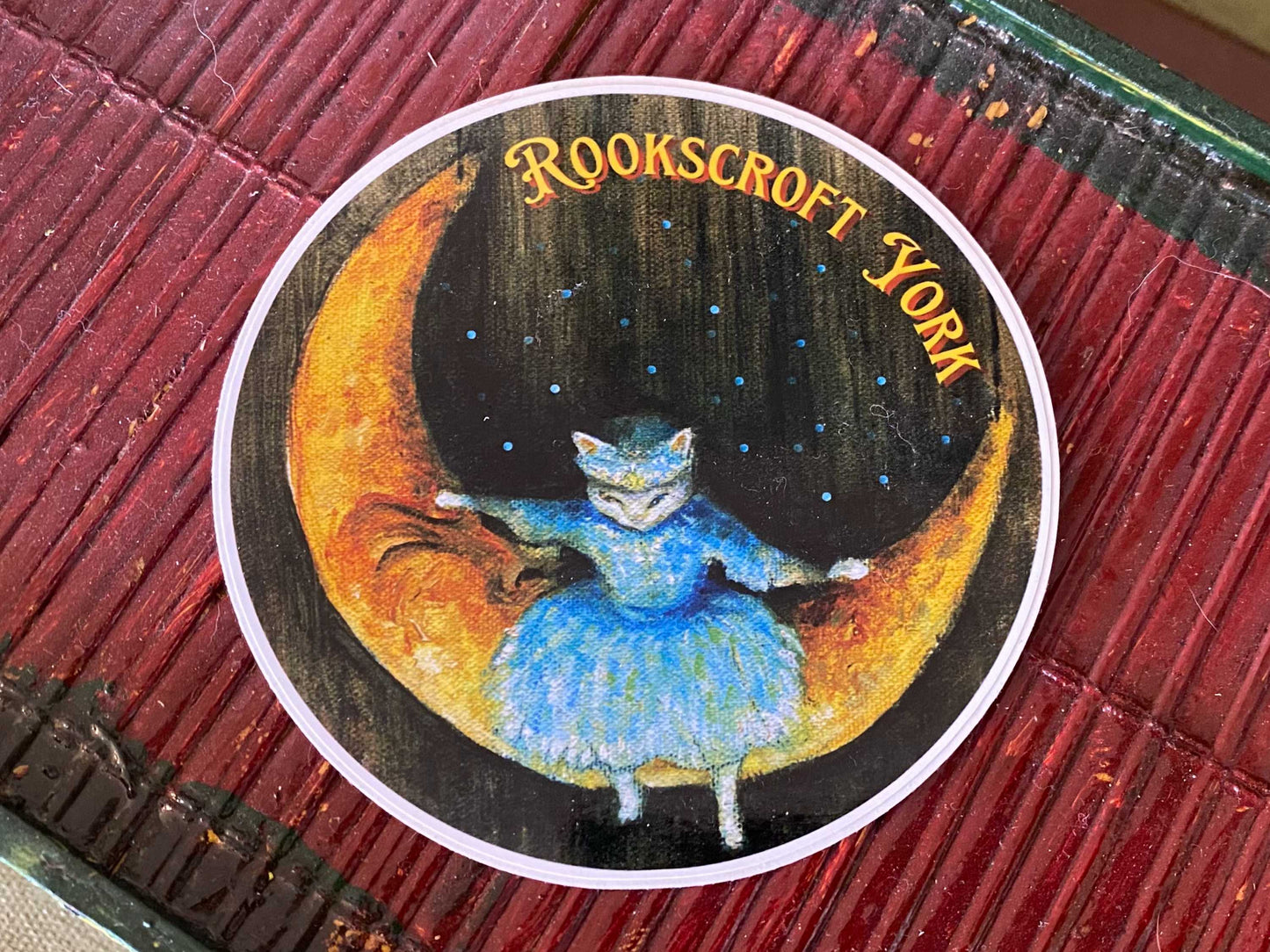 Kitty Moon Sticker