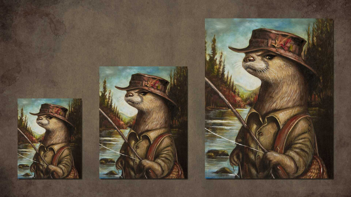 Ben fishing the Bitterroot Canvas Print