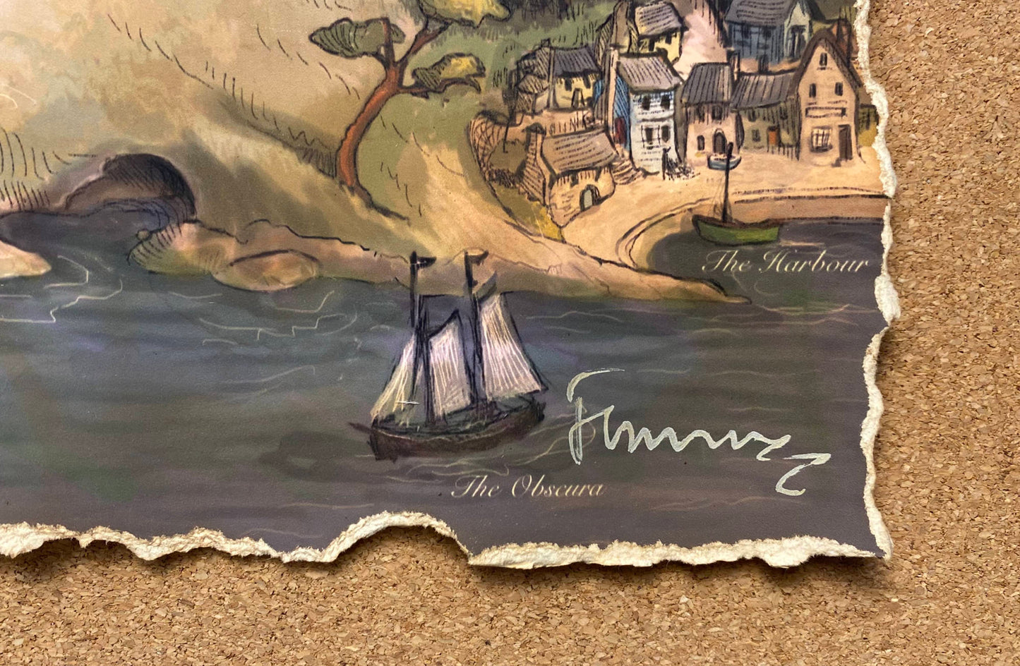 Map Weathered & Signed